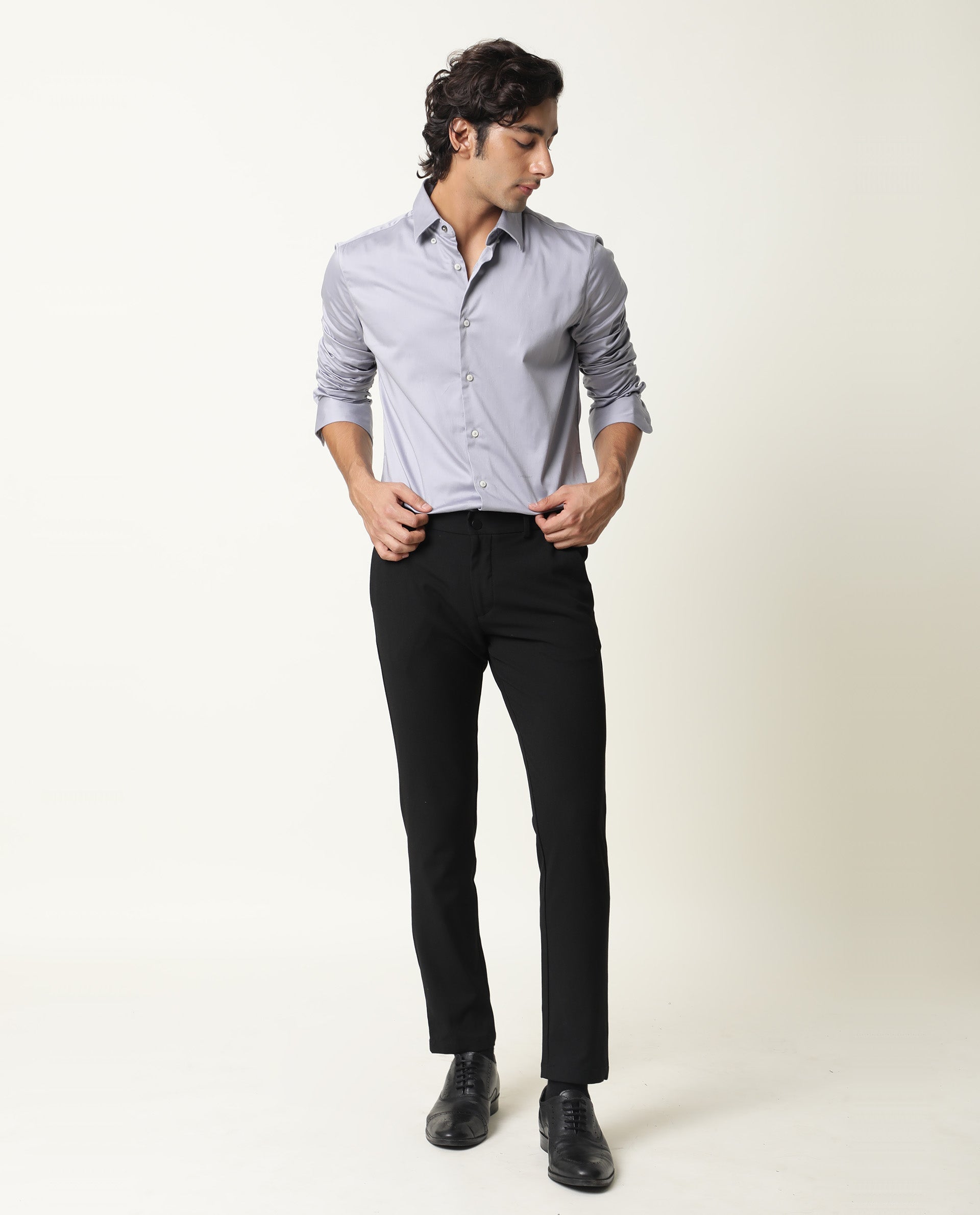 Buy WES Formals Solid Grape Ultra-Slim Fit Shirt from Westside